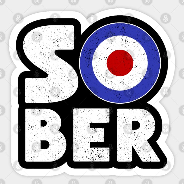 Sober Mod Target Sticker by FrootcakeDesigns